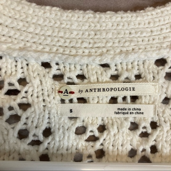 Anthropologie Faustia White and Pink Ombre Knit Cardigan - Picture 10 of 11